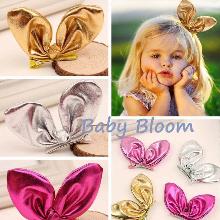 Bunny Rabbit ears hair clip hair bow accessorise, Knot hair clip for girls hair accessoryin