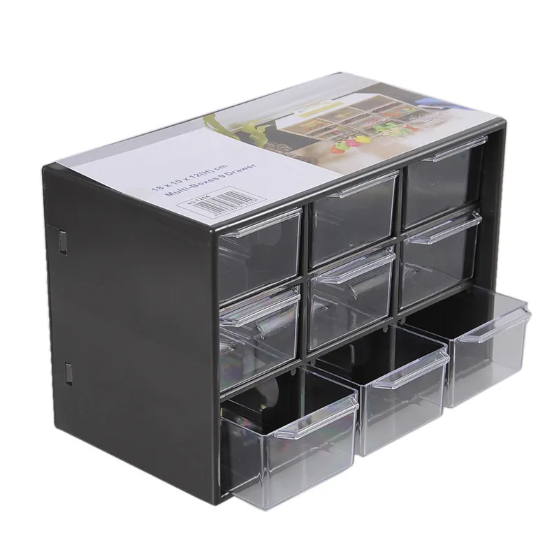 

Jewelry Storage Box Mini Debris Cabinets Lattice Portable Amall Drawer Sorting Grid Desktop Office Supplies Color Randomly 1pcs