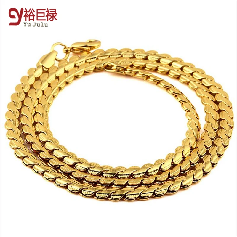 hiphop gold chains for men lace short chain fashion necklace Golden