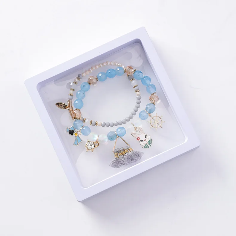 

Bracelet jewelry box Packaging Blue Bangle Bracelet Paper Gift Boxes Caixa de pulseira