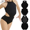 Kids Girls Halter Hollow Waist Ballet Leotards Dance Wear Kids Gymnastics Leotard Bodysuit Child Practice Stage Dance Costume ► Photo 1/6