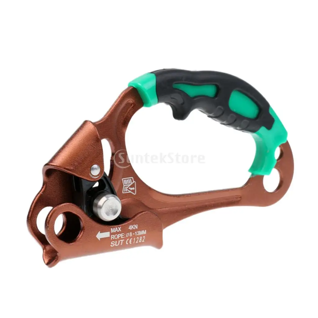 

4KN Righ Hand Ascender Rock Climbing Handheld Rope Riser Tree Arborist Gear Mountaineering Caving Hardware for 8-12mm Rope