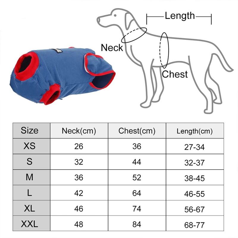 Костюм для восстановления собаки, защита от брюшной полости, медицинская хирургическая одежда для щенка, послеоперационный жилет для домашних животных после хирургического использования, заменитель одежды