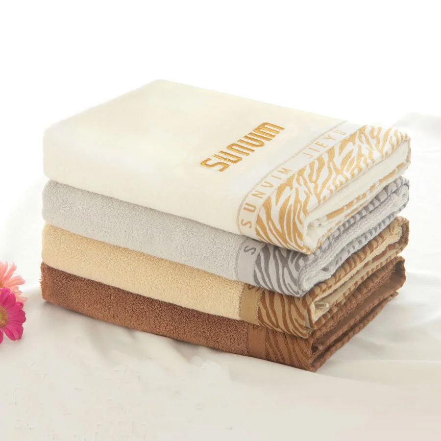 Free Shipping China Famous Brand Sunvim bath towel 100 cotton 70*140