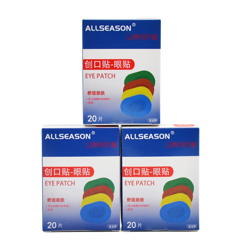 Free Shipping 60PCs/3Boxes Colorful Breathable Eye Patch Band Aid Medical Sterile Eye Pad Adhesive Bandages First Aid Kit Free Shipping 60PCs/3Boxes Colorful Breathable Eye Patch Band Aid Medical Sterile Eye Pad Adhesive Bandages First Aid Kit