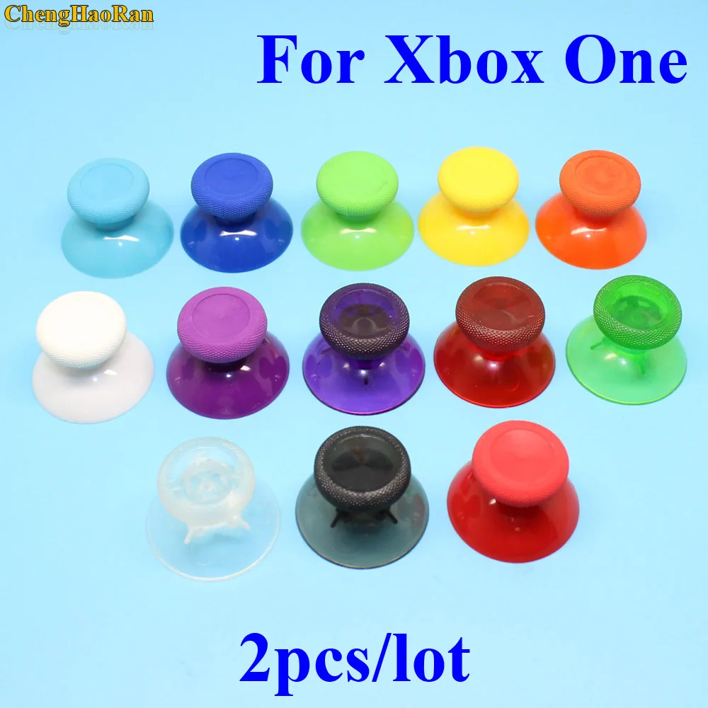 

ChengHaoRan 14 color 2PCS 3D Analog Joystick Stick for XBox One X Elite S Slim Controller Analogue Thumbsticks Caps Mushroom