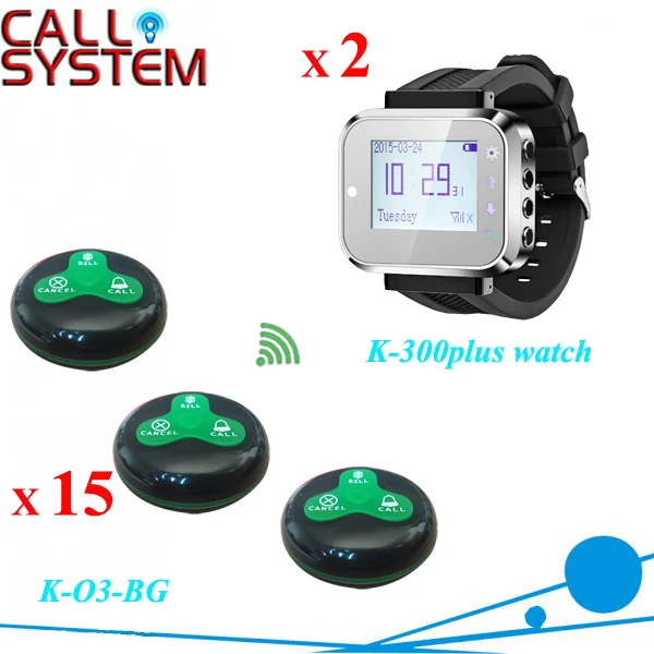 

Digital alarm pager system for catering equipment 2 waiter watch receiver 15 table buzzer