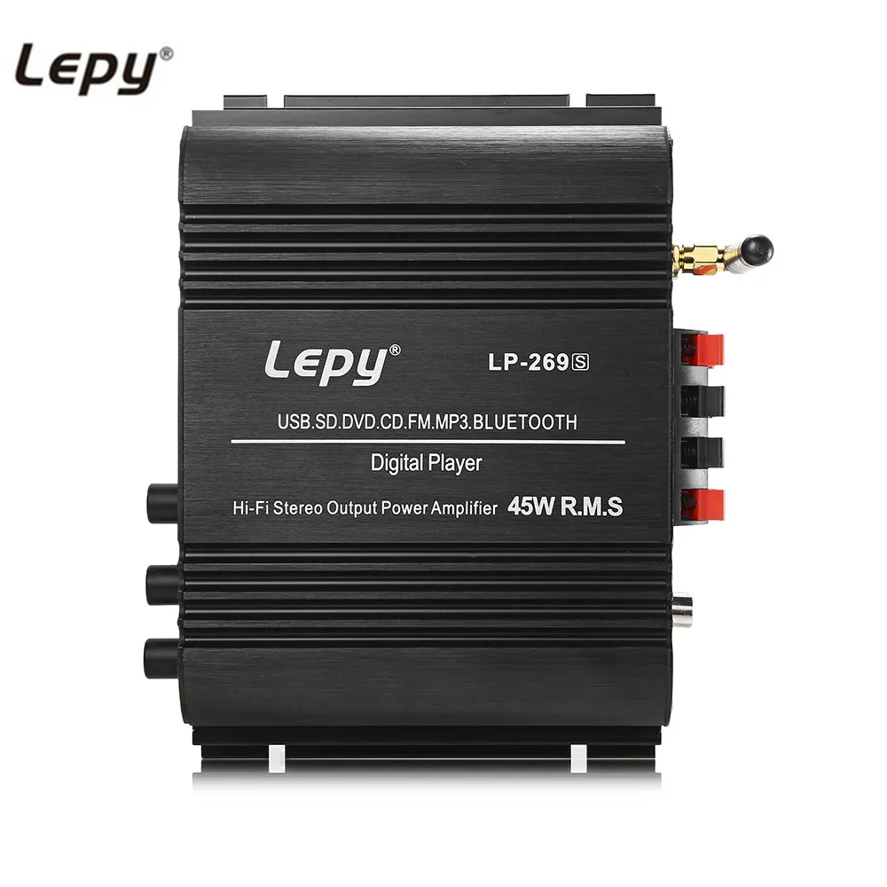 Lepy LP-269S HiFi Цифровой стерео усилитель ЕС Plug 2 канала мощный звук Совместимость с автомобилем мотоцикл компьютер динамик - изображение