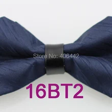 YIBEI Coachella Галстуки сплошной цвет темно-синий галстук-бабочка для взрослых кожаный Пикер алмазные полосы галстуки-бабочки смокинг мужские бабочки регулируемые