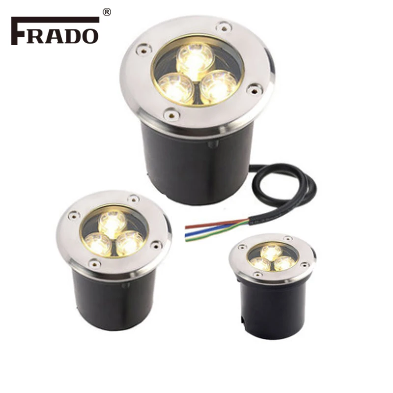 Водонепроницаемый 1W3W5W RGB LED подземный свет наземный садовый путь напольный