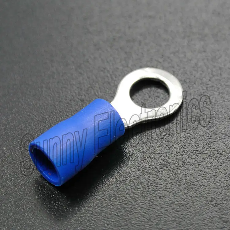 Terminal Anel Azul Conectores Isolados