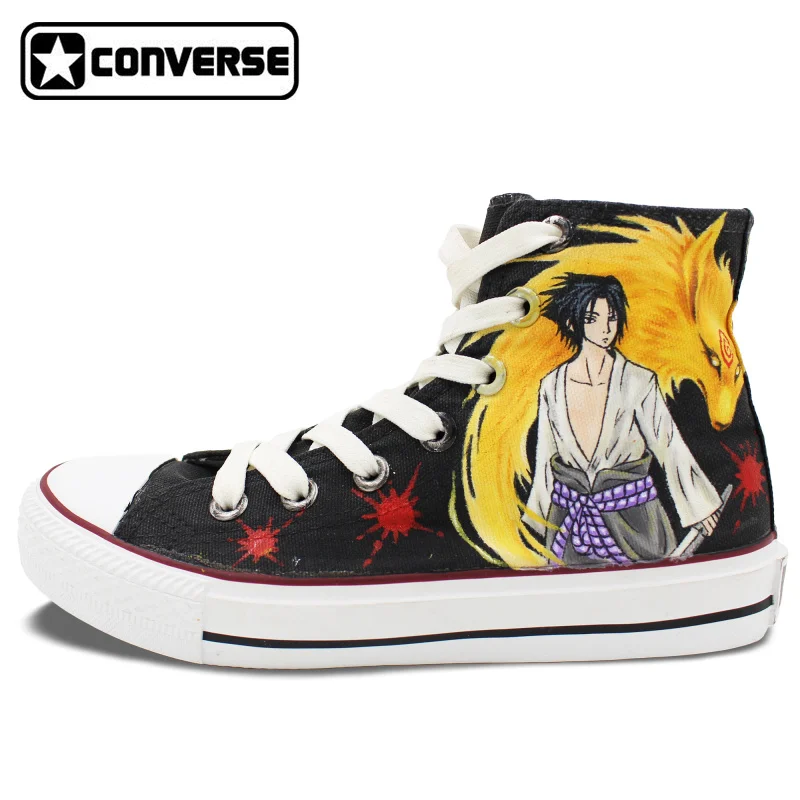 Prix pour Anime Chaussures Hommes Femmes Converse Chuck Taylor Naruto Uchiha Sasuke Conception Peint À La Main Toile Sneakers Cosplay Cadeaux Prix pour Anime Chaussures Hommes Femmes Converse Chuck Taylor Naruto Uchiha Sasuke Conception Peint À La Main Toile Sneakers Cosplay Cadeaux