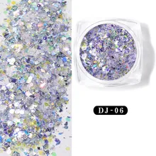 NEW 12-color Shining Light Onion Powder Ultra-thin Nail Glitter Sequins