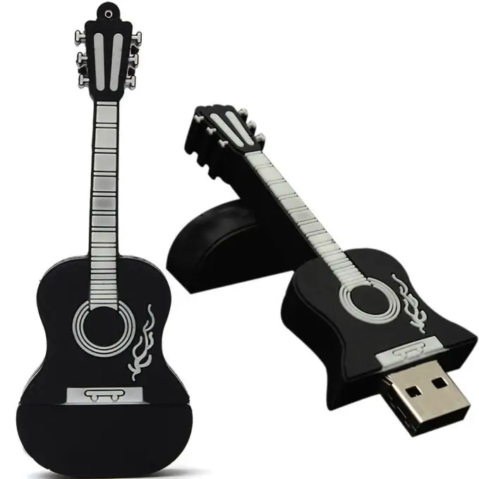 16GB Guitar USB 2.0 Metal Flash Memory Stick Storage Thumb U Disk BK 10