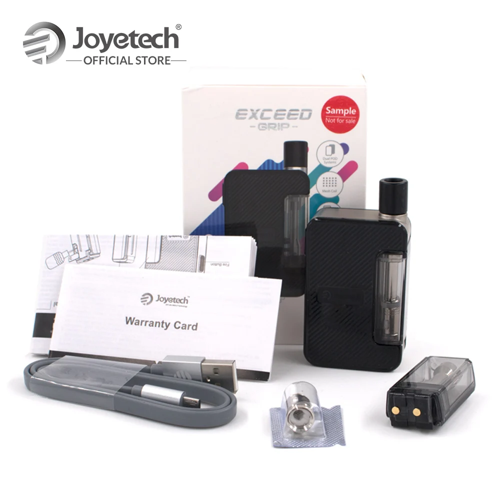 

[ES/FR] Original Joyetech Exceed Grip Pod System Kit Built in 1000mAh Battery in EX-M Mesh Coil Zinc Alloy and PC E-Cigarette