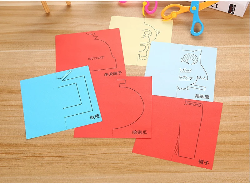 Детские бумажные режущие оригами для ручной работы бумажные игрушки обучающие средства и развивающие игрушки DIY игрушки для родителей и
