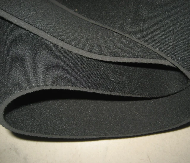 Black SBR neoprene rubber fabrics 2.5MM thicknessin Fabric from Home