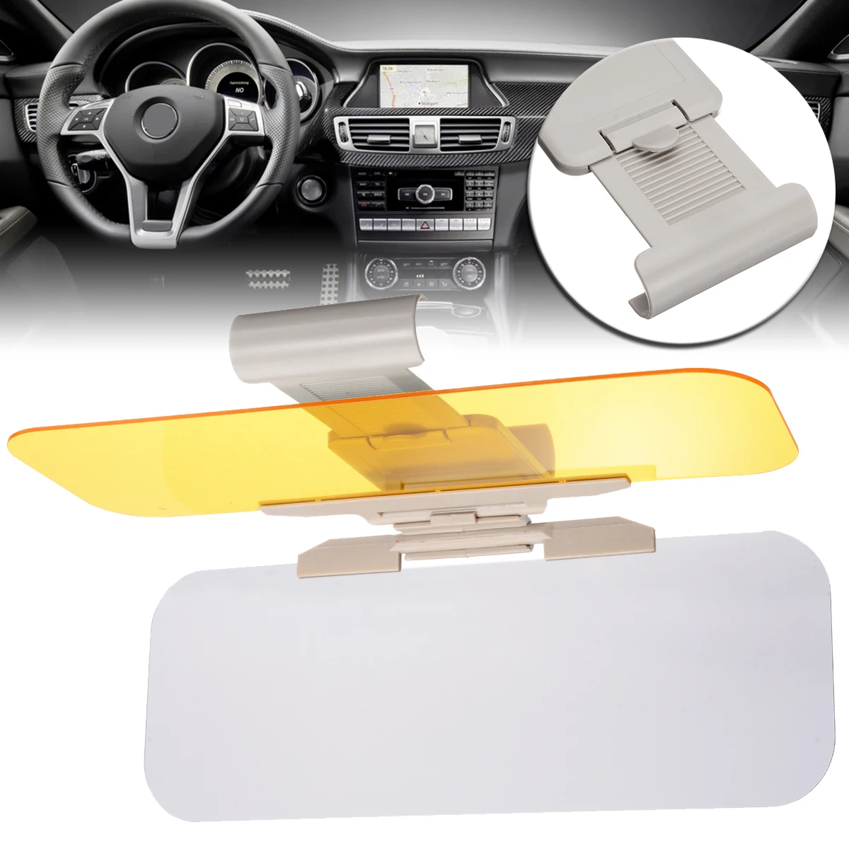

Day Night Vision Car Anti-Glare UV Sun Visor Flip Shield Anti UV Fold Flip Down Clear View Mirror Car Styling
