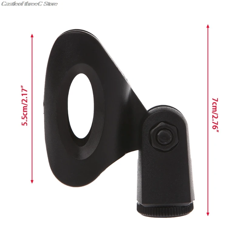 OOTDTY Flexible Microphone Mic Stand Accessory Plastic Clamp Clip Holder Mount Black - ANKUX Tech Co., Ltd