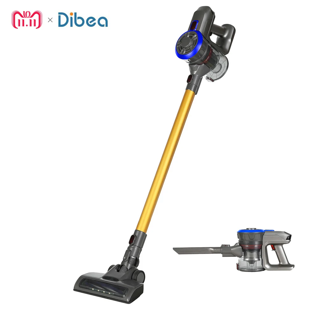 

Dibea D18 2 In 1 Handheld Cordless Vacuum Cleaner Cyclone Filter 120W 8500 Pa Strong Suction Dust Collector Household Aspirator