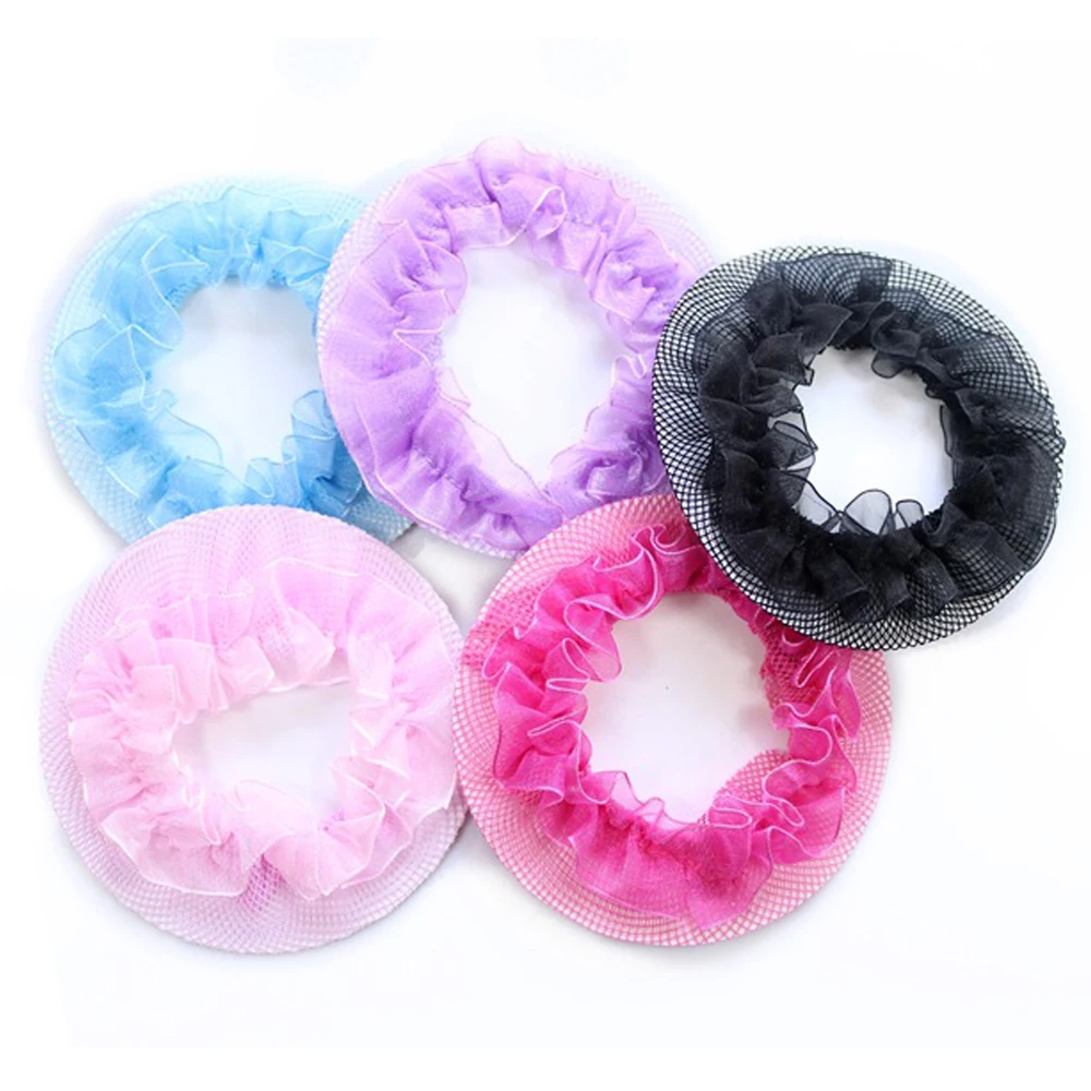 

Cute Girls' Reusable Hair Bun Nets for Dancersr Ballet training Kids' Bun Net Bun Cover Hair Accessories Dancewear HN002