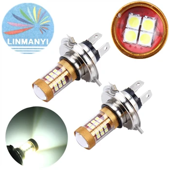 

NEW 2PCS H4 28W Samsung 3030 Chip 28 SMD 6500k Bright White LED Fog Driving H4 DRL Daytime Running Light Bulb 900Lumen DC 12V