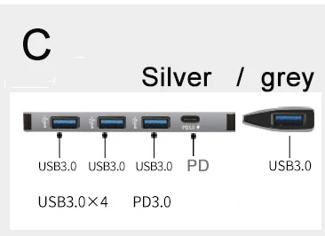 Ugreen Thunderbolt 3 USB adapter C to 3.0 HUB reader micro USB power port pd3.0 charging port Ugreen Thunderbolt 3 USB adapter C to 3.0 HUB reader micro USB power port pd3.0 charging port