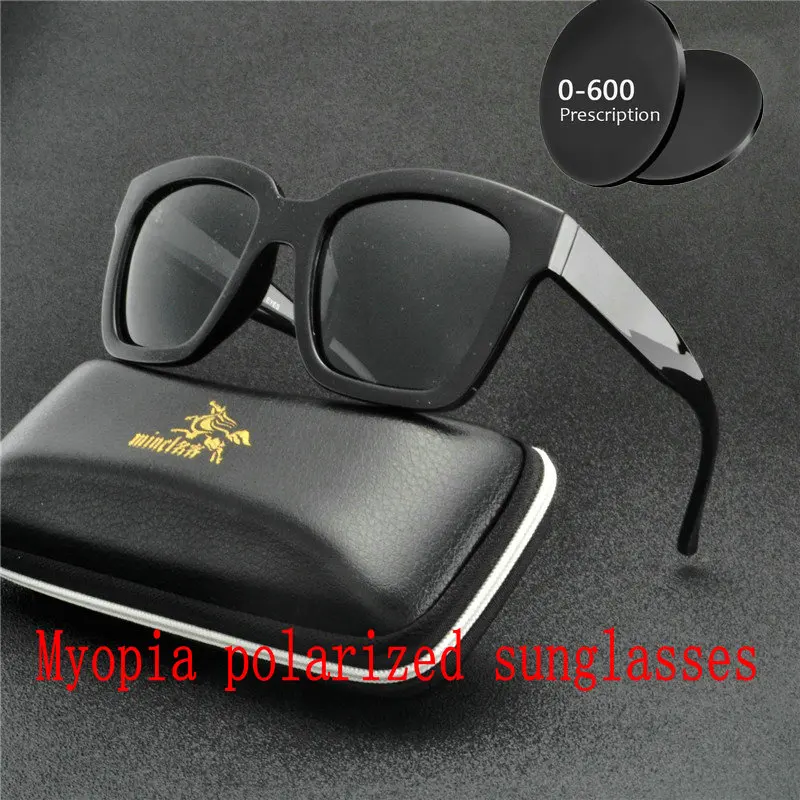 

2019 Diopter Finished Myopia Polarized Sunglasses Men Polarized Glasses Vision Anti-glare Polarized Driving Sun Glasses FML