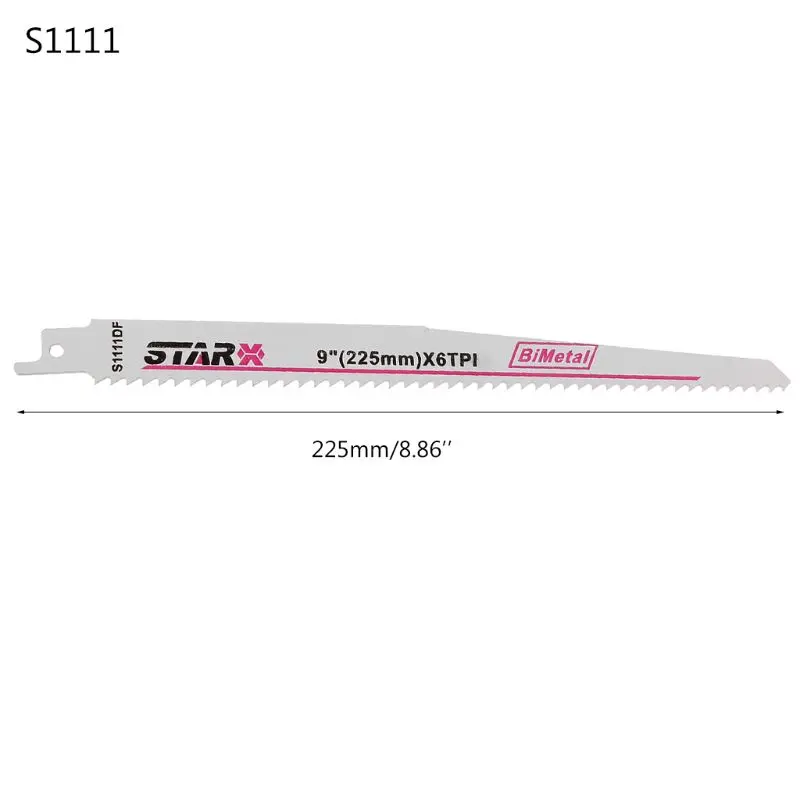 Биметаллический S1111DF 225 мм " лезвие для сабельной пилы эффективное для резки древесины деревообработки