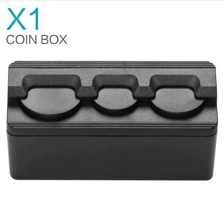 Smabee Автомобильный держатель для монет, свободный сменный ящик для хранения, может вместить бардачок, лоток, коробка для хранения, авто стиль - Название цвета: COIN BOX 1pcs