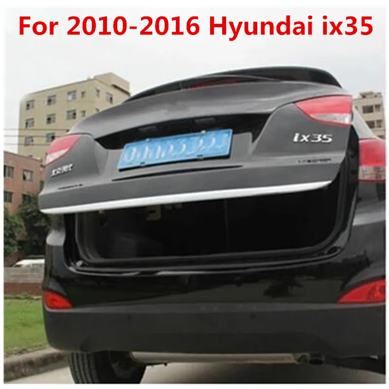 Наклейка на дверь для Hyundai ix35 2010-2016 отделка заднюю из нержавеющей стали