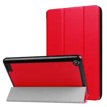 

Ultra Slim Lightweight Magnetic Closure Custer Smart Sleep Stand Leather Cover Case For Amazon Kindle Fire HD 7 2017 7" Tablet