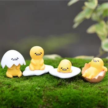 

Egg yolk Man Figures lovely decorative mini fairy garden animals statue jardin miniature Moss ornaments resin craft TNA046