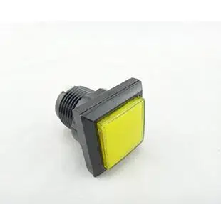 10 шт./компл. освещенная аркадная Кнопка с подсветкой квадратная кнопка с микропереключателем для аркадной игровой машины(32x32 мм, 9 цветов - Цвет: Yellow 1