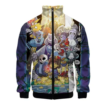 

2019 undertale Zipper Sweatshirt Casual Hoodies New Fashion Cool Highstreet Autumn And Spring Clothes undertale Sweatshirt