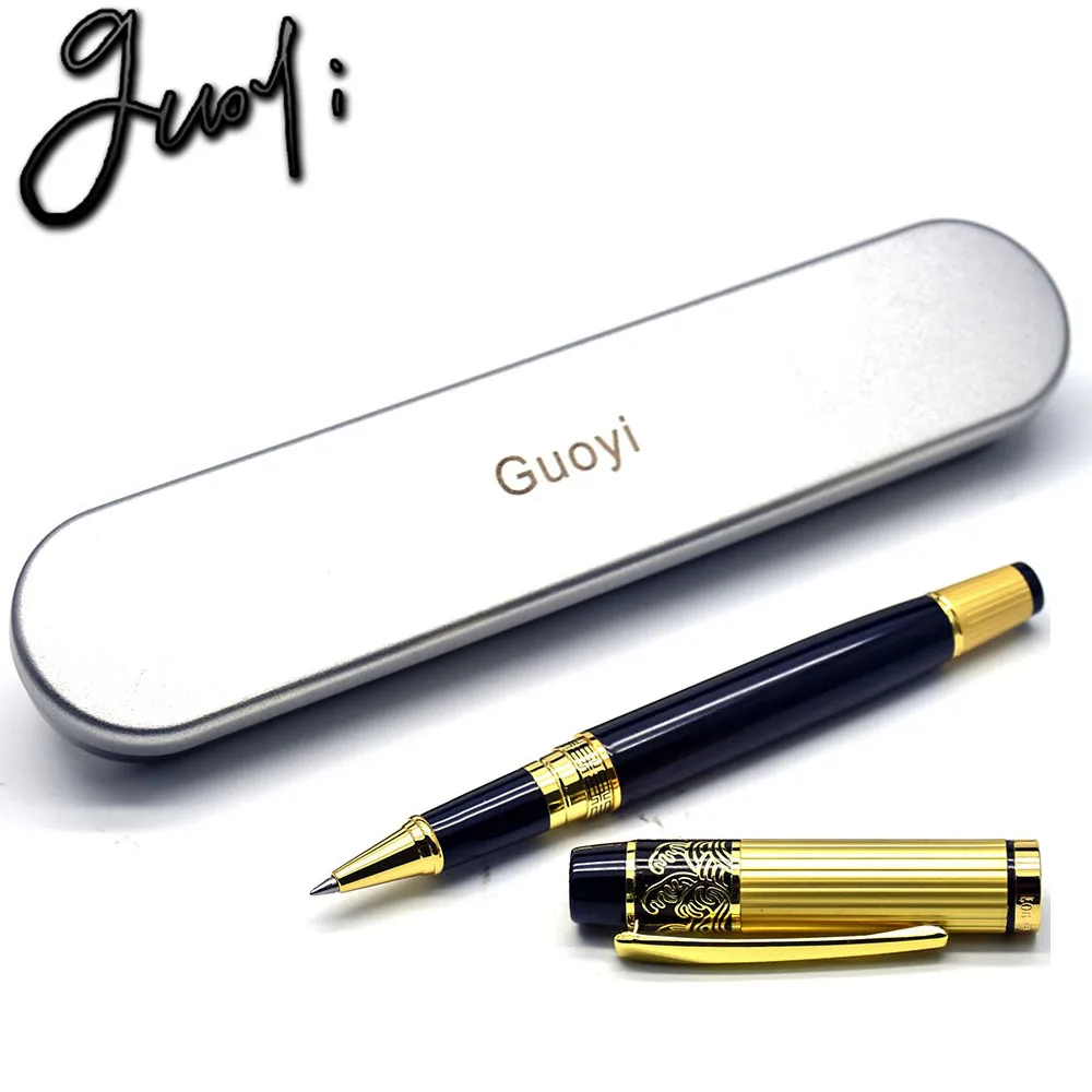 Роскошная гелевая ручка Guoyi D018 Heavy feel металлические высококачественные деловые