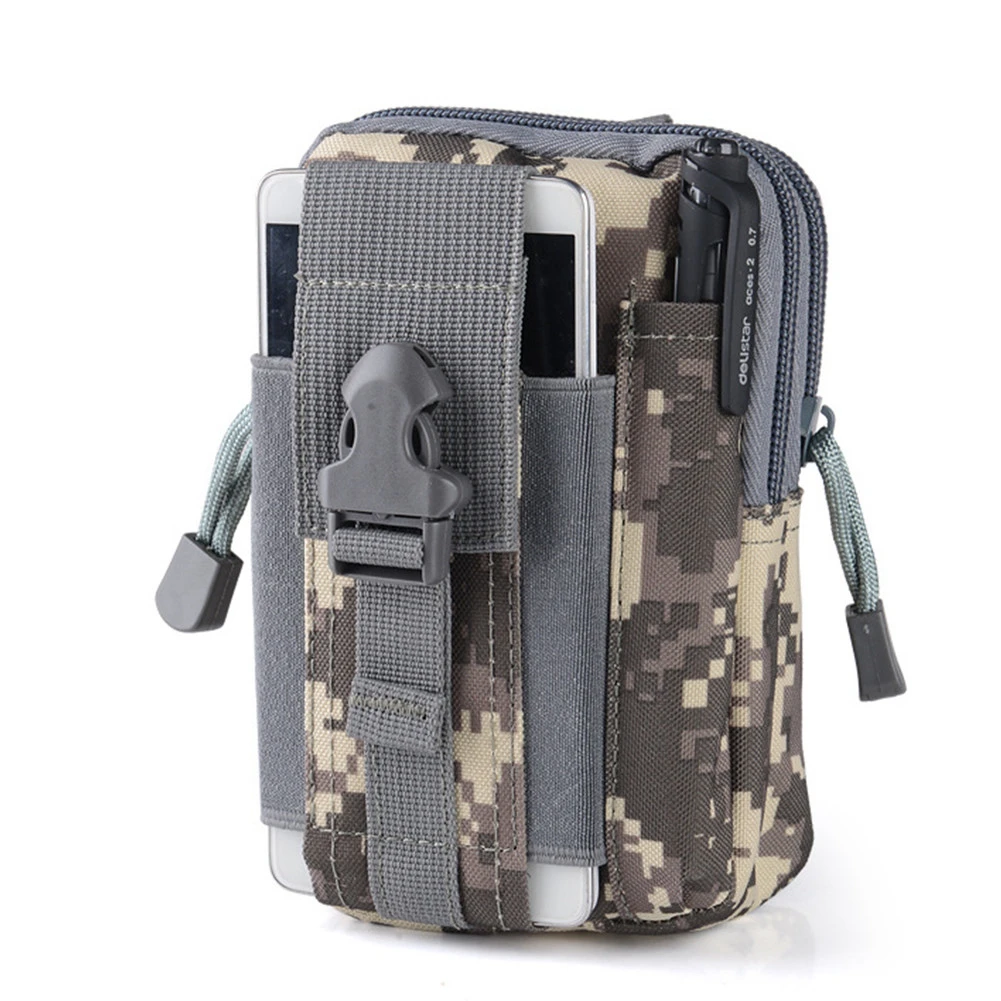 

Men's Nylon Waist Bag Waterproof Camouflage Fanny Pack Belt Bag Mobile Phone Case Travel Bum Bag for Male Durable High Quality