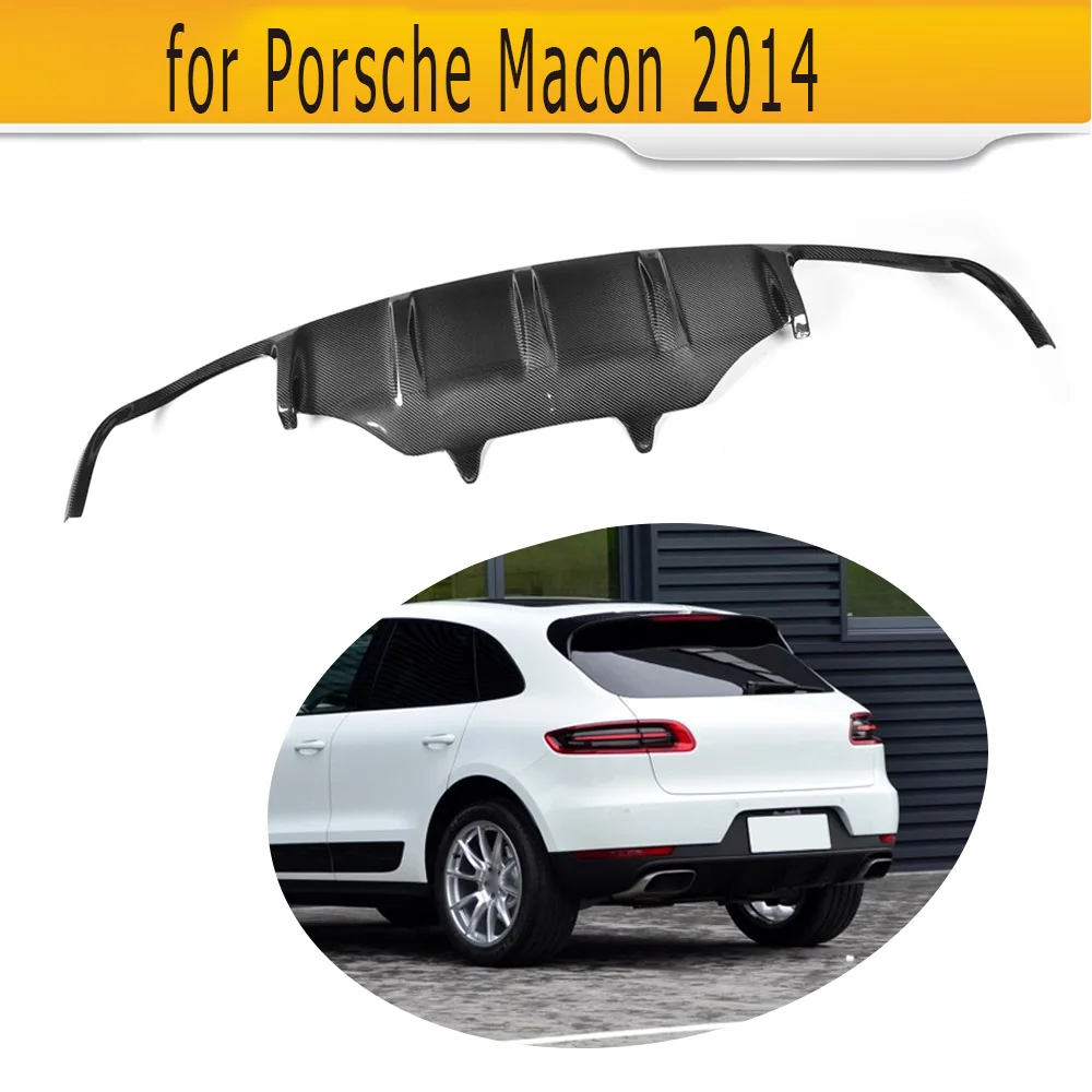 

carbon fiber car rear diffuser auto bumper lip diffuser fit for Porsche MACAN 2014