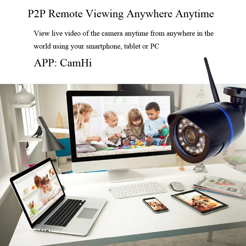 IP камера видеонаблюдения HD 1080P 2 МП Wi Fi SD TF|Камеры видеонаблюдения| |