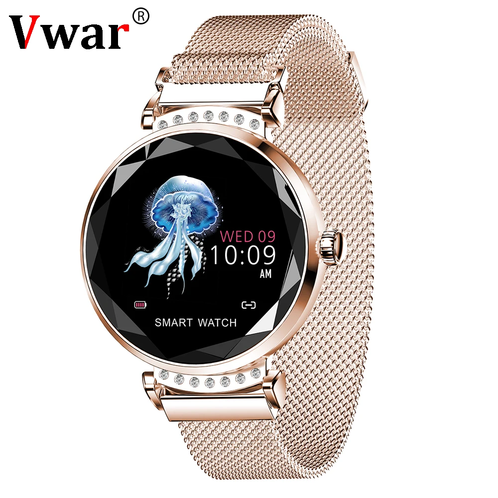 Vwar H2 Luxury Smart Watch Women Waterproof Ladies fashion Smartwatch Heart Rate Fitness Tracker for Android IOS Phone GIFT H1 Vwar H2 Luxury Smart Watch Women Waterproof Ladies fashion Smartwatch Heart Rate Fitness Tracker for Android IOS Phone GIFT H1