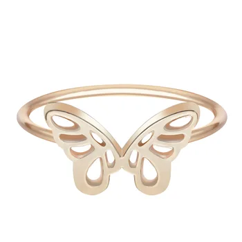 

Kinitial Animal Butterfly Ring Angle Wing Rings for Girlfriend Birthday Handmade Gift Jewelry Drop Shipping anillos mujer