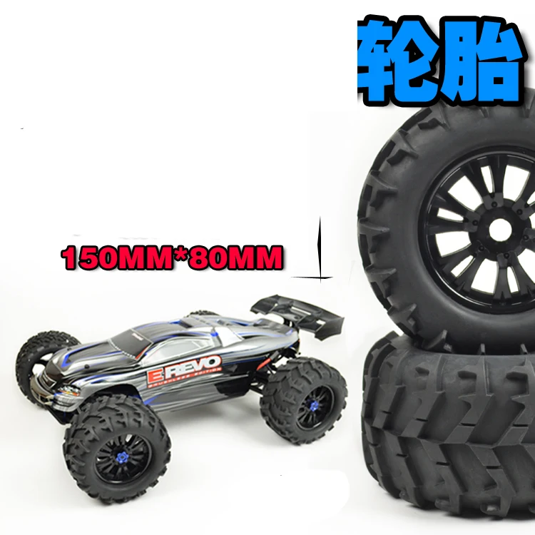 Предварительно склеены 4 шт. 1/8 Monster Truck Колёса и шины комплект шин для HPI T-MAXX 3.8 Savage revo traxxas E-MAXX MGT, 17 мм концентратор