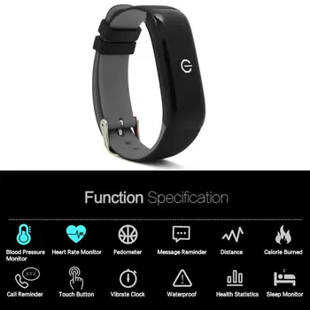 

P1 Smart Bracelet 4.0 Real-time Heart Rate Health Monitoring Wristband Waterproof Call Reminder Smart Watch
