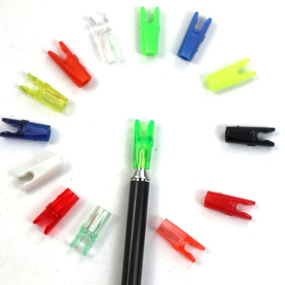 

50pcs/lot 14Color, ID 4.2mm Size L Archery Carbon Fiberglass Arrow Nocks Internal For shaft Free Shipping