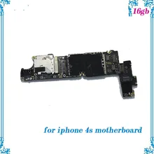 Хорошо работает для iphone 4s разблокированная материнская плата 16 Гб вся функция используется Замена материнская плата с полным чипом логическая плата