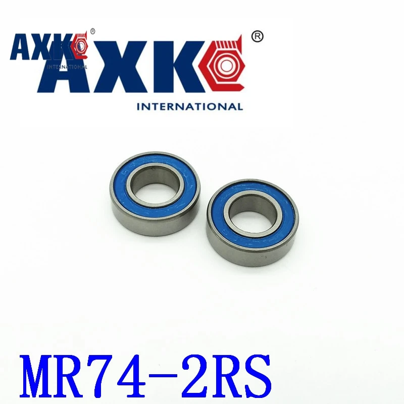 10 шт. Mr74 2rs Abec 5 4*7*2 мм миниатюрные шариковые подшипники Mr74rs L740 синий