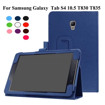 

For Samsung Galaxy Tab S4 10.5" Case Luxury PU Leather Smart Flip Cover Case for Samsung Galaxy Tab S4 10.5 T830 T835 Cover +Pen
