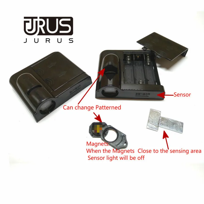 JURUS 2 шт. беспроводной автомобильный проекционный светодиодный проектор с логотипом, дверной светильник, освещение салона автомобиля для Renault Logan для Mazda для Ford Focus