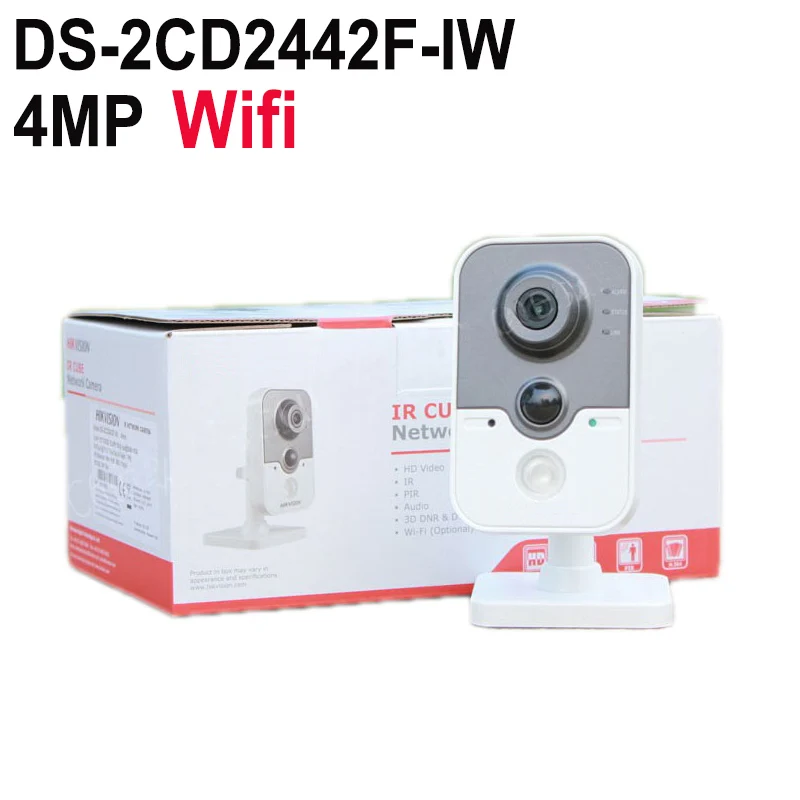 Original Hik English Version 4MP IR Cube Network Camera DS 2CD2442FWD IW Replace DS 2CD2432F IW