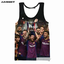 Jumeast бренд моды 3d печатных Lionel Messi мужские/женские топы супер Футбол Звезда Унисекс Без Рукавов Рубашка гусарский жилет